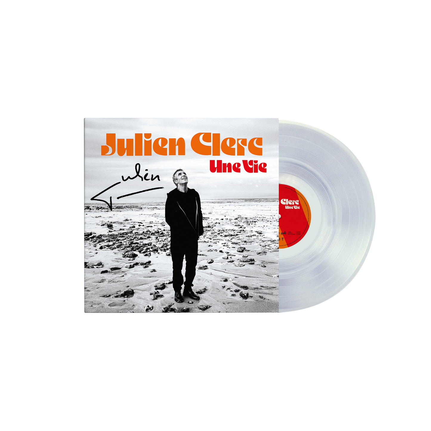 Vinyle transparent "Une vie" dédicacé - édition limitée